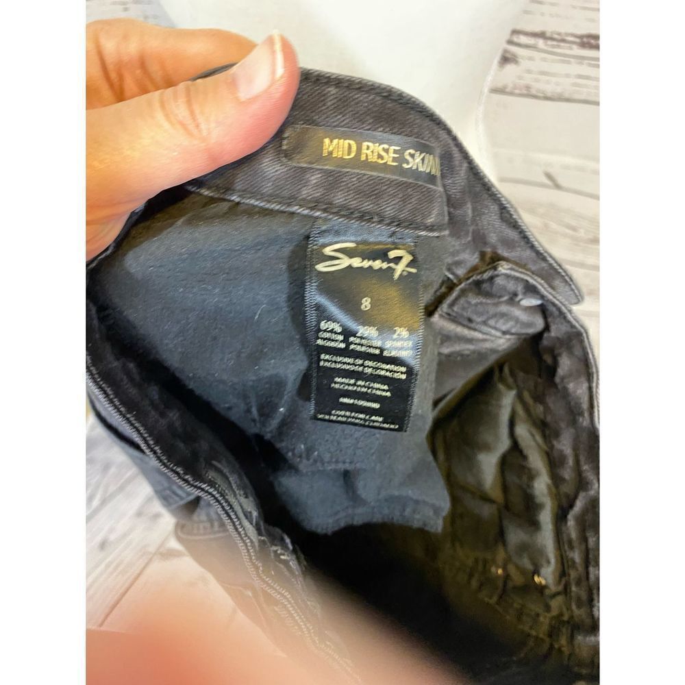 Seven 7 Black Jeans Size - Picture 7 of 8